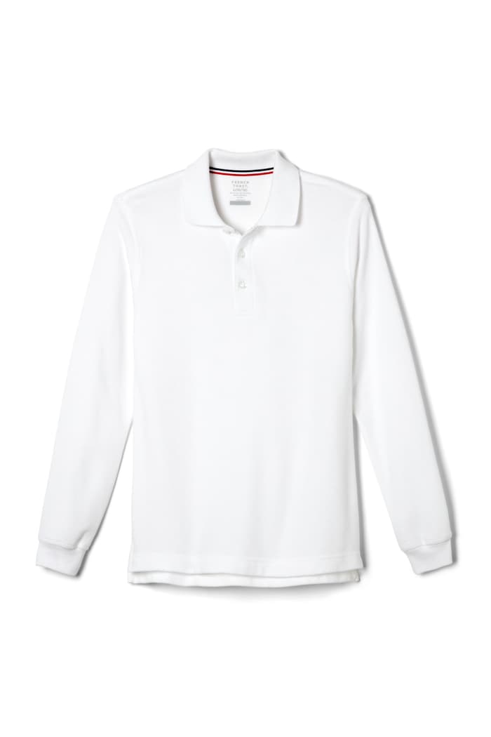 Polo de piqué de manga larga para niño