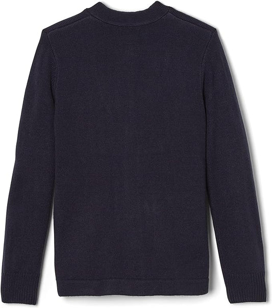 Suéter tipo cárdigan con cuello en V para niño