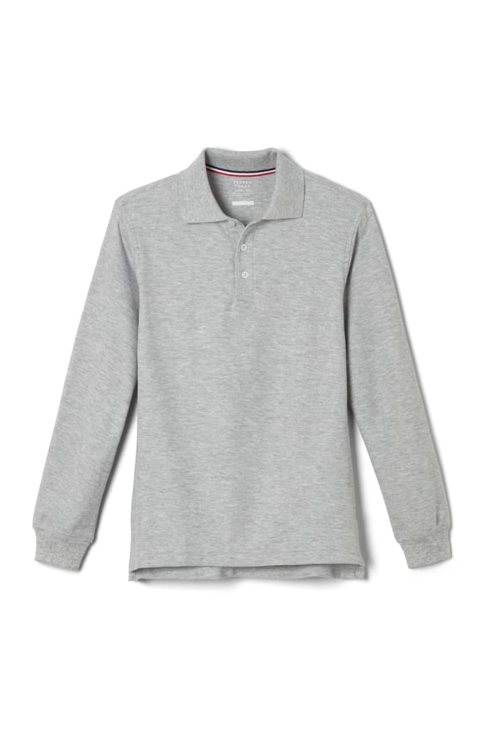 Polo de piqué de manga larga para niño