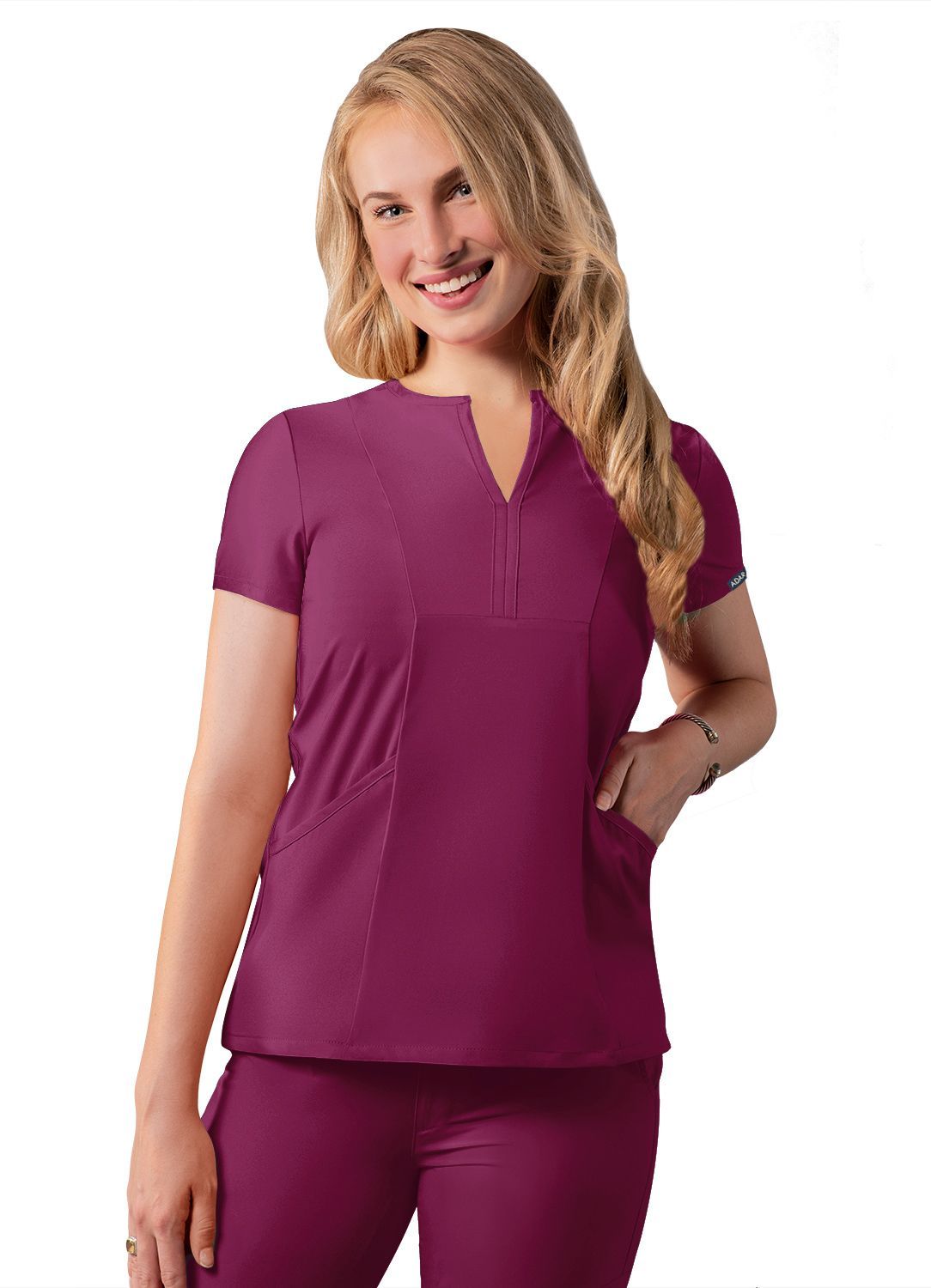 Women's ADAR Addition V-neck Scrub Top