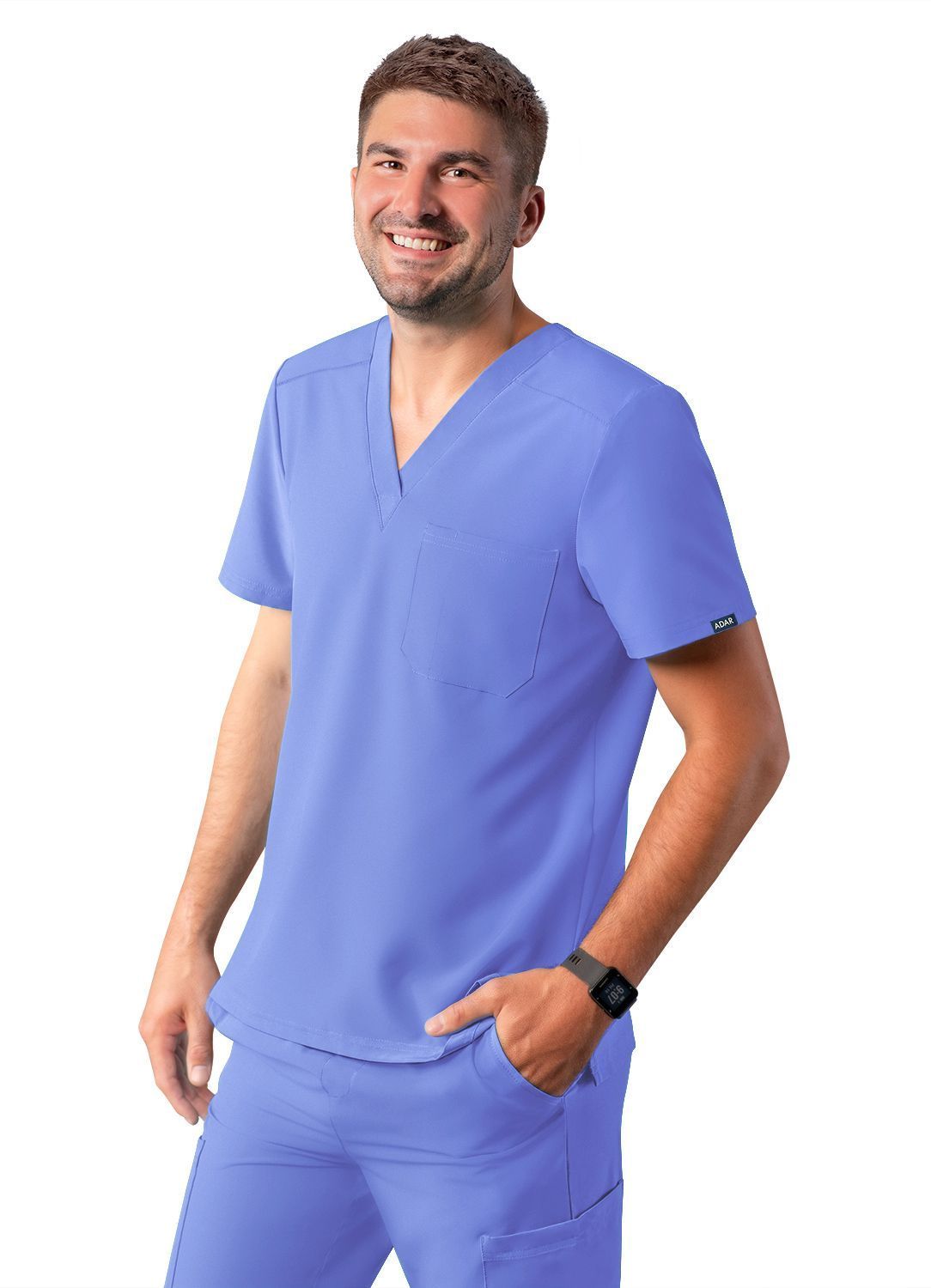 Men's Classic V-neck Scrub Top