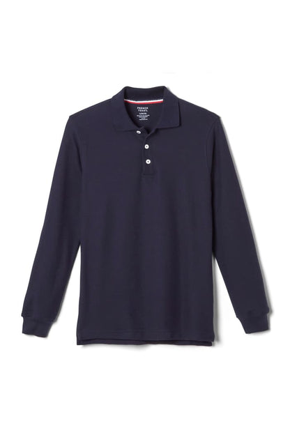 Boys' Long Sleeve Pique Polo