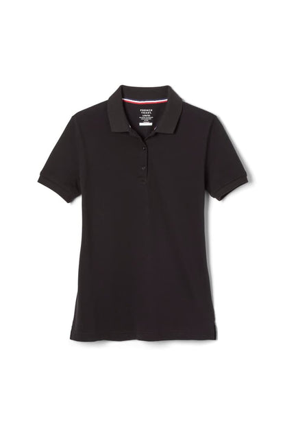 Girls' Short Sleeve Fitted Pique Polo