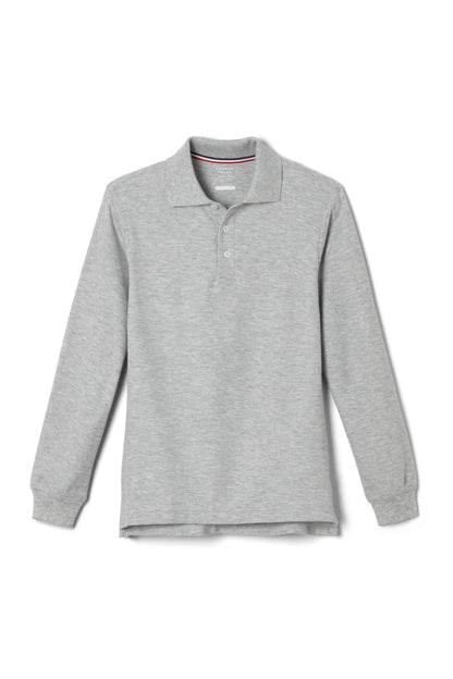 Boys' Long Sleeve Pique Polo