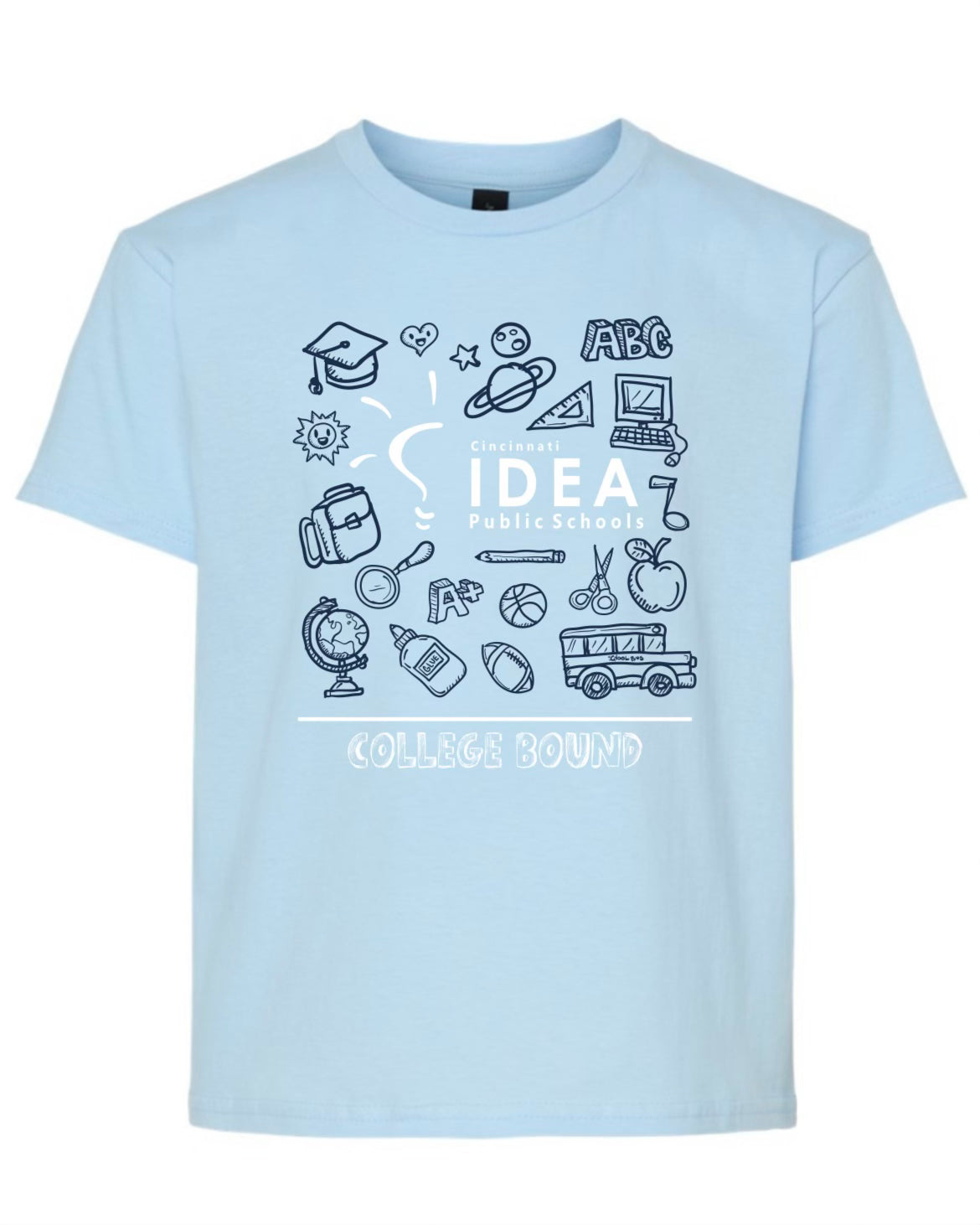 Camiseta de manga corta Idea Spirit Wear - Azul claro